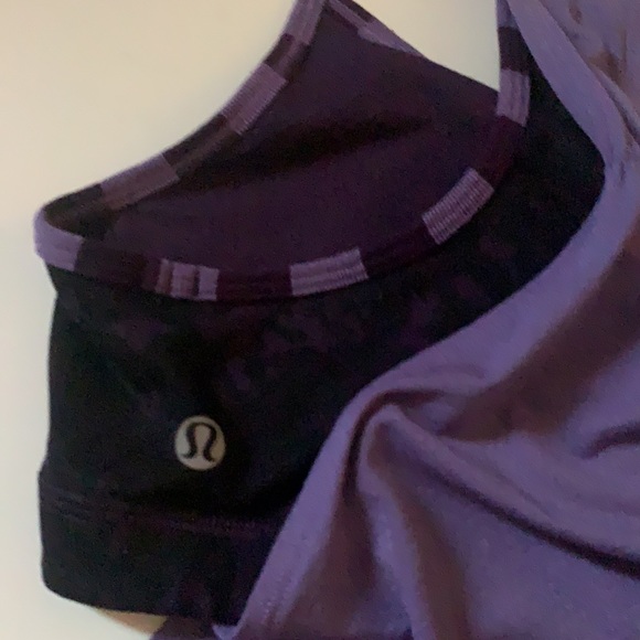 LULULEMON FLOW AND GO YOGA TOP RAZOR BACK PURPLE LAVENDER SIZE 6 WORKOUT - Picture 8 of 16